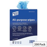 Blue Antibacterial Cloths Pack of 200 220x370mm
