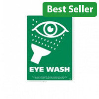 Eye Wash A4 Rigid Sign 21x29.7cm 4255003