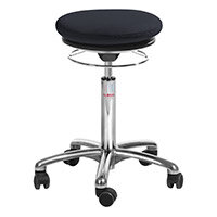 Pilates Air-Seat Ergonomic Stool With Easy Clean Black 3D Runner Seat Upholstery H520 - 710mm Aluminum Frame