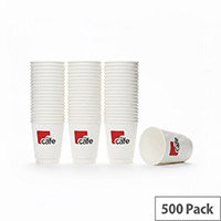 Mycafe 12oz/350ml Ripple Wall Hot Drinks Disposable Paper Cups (500 Pack)