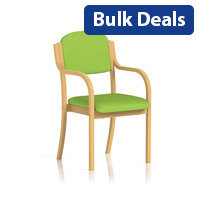 Madrid Boardroom & Visitor Chair With Arms Swizzle Green