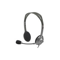 Logitech H111 Wired Stereo Headset - Over-the-Head, Black, 32 Ohm, 20 Hz - 20 kHz (Ref 981-000588)