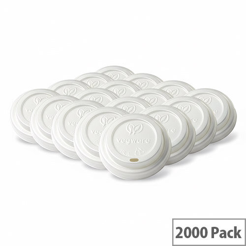 62mm Compostable CPLA Hot Cup Lids for 4oz Disposable Cups Pack of 2000