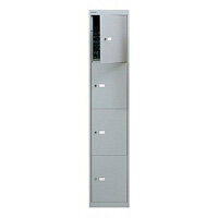 Bisley 4 Door Locker Goose Grey W305xD305xH1802mm 5 Year Warranty