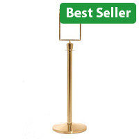 Ropemaster Crown Top And Sign Frame In A4 Portrait In Pol Brass