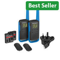 Motorola T62 Twin Pack - Durable Walkie Talkies for Outdoor & Team Communication BP00810LDRMAW