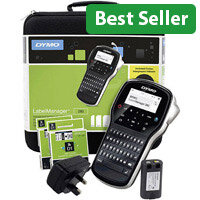 Dymo LabelManager 280D Label Printer Kit - Portable, Rechargeable with USB, AC Adapters & 2 D1 Tapes