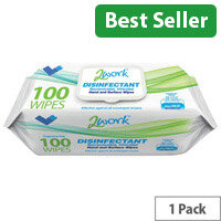 2Work Pack of 100 Viricidal Hand And Surface Wipes 2W07385