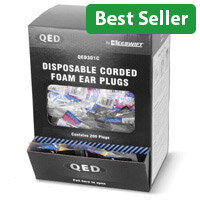 QED Corded Ear Plug Pack of 200 QED301C