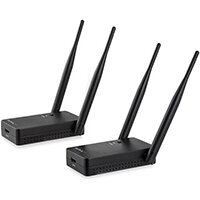 StarTech.com Wireless HDMI Transmitter and Receiver Kit - 656 ft. - 1080p, 1920 x 1080 pixels, AV transmitter & receiver, 200 m, Wireless, Black