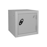 Probe 1 Door Cube Locker Cam Lock ACTIVECOAT W305xD305xH305mm Silver Body Silver Door 7 Year Warranty