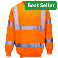 Portwest B303 Hi-Vis Sweatshirt Orange Large