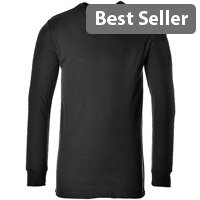 Portwest B123 Thermal Long Sleeve T-Shirt Black Large