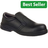 Portwest FW81 Slip-On Safety Shoes S2 Black Size EU 42/UK 8