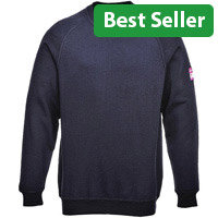 Portwest FR12 FR Antistatic Sweatshirt Navy Large