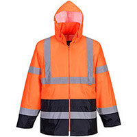 Portwest H443 Hi-Vis Classic Contrast Jacket Orange & Navy XL