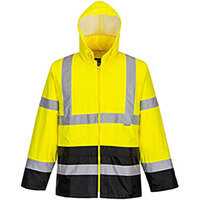 Portwest H443 Hi-Vis Classic Contrast Jacket Yellow & Black Large