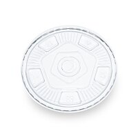 96mm PLA Flat Lid w/hole (Pack of 1000)