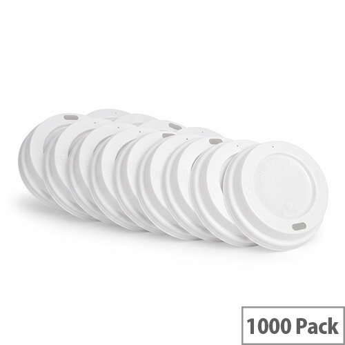 Fiesta Recyclable Coffee Cup Lids White 225ml / 8oz (Pack of 1000)