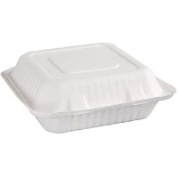 Fiesta Compostable Bagasse Hinged Food Containers 236mm (Pack of 200)