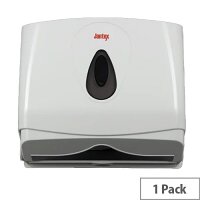Jantex Multi-Fold Hand Towel Dispenser White, Single Pack