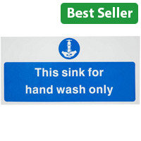 Vogue Hand Wash Only Sign