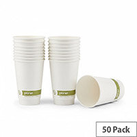 Planet 16oz Double Wall Plastic-Free Hot Cup (Pack of 50) PFHCDW16