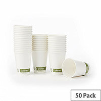 Planet 7oz Single Wall Plastic-Free Paper Hot Cup (Pack of 50) PFHCSW07