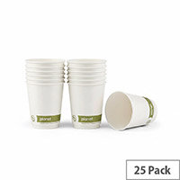 Planet 8oz Double Wall Plastic-Free Cups (Pack of 25) PFHCDW08