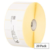 Zebra Z-Select 2000D Black & White Thermal Transfer Labels - 3003060 - 250 Per Roll Pack of 20