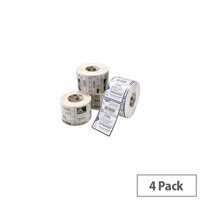 Zebra Z-Select 2000T White Thermal Transfer Labels 76 x 51mm - 800630-205 - 3292 Labels per Roll Pack of 4