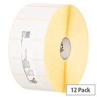 Zebra Z-Select 2000D Direct Thermal Labels White Permanent Adhesive - 800264-405 - 700 Per RollPack of 12