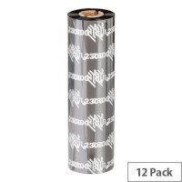 Zebra 2300 Wax Thermal Ribbon 40 mm x 450 m Black 02300BK04045 Pack of 12