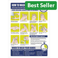 How To Wash Your Hands Vinyl Sticker A4 Size