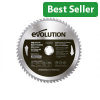 Evolution Fine Wood Mitre/Table Saw Blade 255x25.4mmx60T