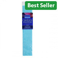 Icon Craft Crepe Paper Baby Blue - 17gsm 50cm x 2.5m for Crafts, Gift Wrapping, and Decorations