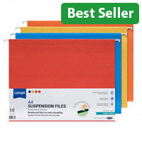Concept Coloured A4 Suspension Files Pack of 10 - Organized Filing Solution