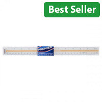 Premier Universal Triangular Scale Ruler 30cm - Essential for Technical Drawings