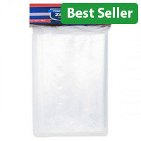 Premier Universal Zip Bags Pack of 50 150X210mm - Ideal for Home, Office or School Use