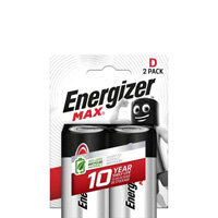 Energizer Max D Batteries - 2-Pack, High Power Output