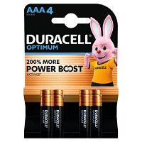 Duracell Optimum AAA Batteries - 4-Pack, Ultimate Alkaline Power