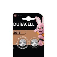 Duracell Lithium CR2016 Coin Batteries - 2-Pack, High-Performance Coin Cells
