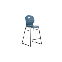 Arc High Canteen Chair Steel Blue