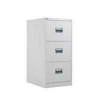 Steel 3 Drawer Filing Cabinet White