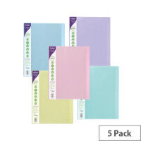 Snopake Reborn Display Book 24 Pocket A4 Assorted (Pack of 5) 15920
