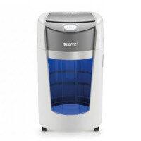Leitz IQ OptiMax Office Micro Cut Paper Shredder Security P5 35L - White