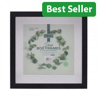 Icon 16X16Cm Deep Box Frames - Black Art & Craft Essentials for Projects and Decor