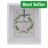 Icon 16X20Cm Deep Box Frames - White Art & Craft Essentials for Projects and Decor