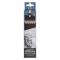 Icon Box 12 Graphite Pencils - 6B Precision Graphite Pencils for Fine Detail Work
