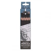 Icon Box 12 Graphite Pencils - 3B Premium Graphite Pencils for Fine Art & Drawing